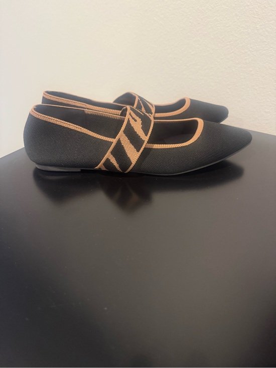 MIA Shoes - MIA Black and Tan Pointed Mary Jane Flats